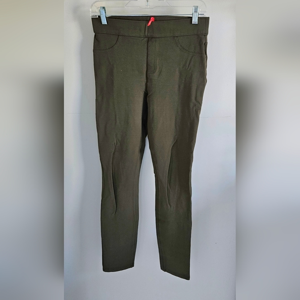 SPANX Olive Green jean-ish leggings